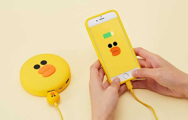 Power Bank Brown และ Sally จาก LINE