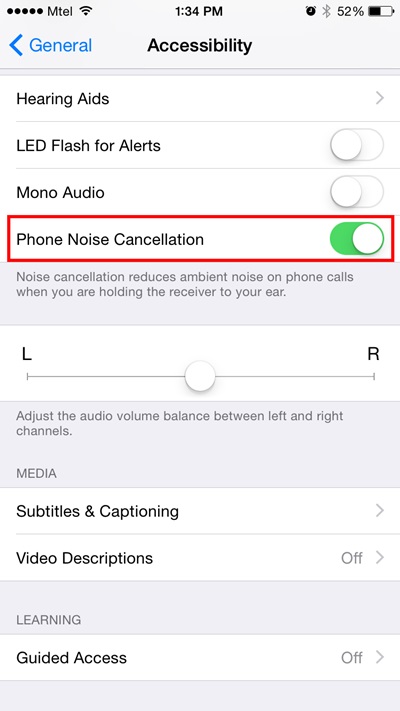 วิธีตัดเสียงรบกวนขณะโทรศัพท์ สำหรับ iPhone