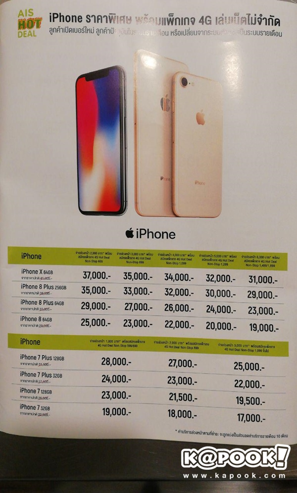 โปรโมชั่น iPhone ในงาน Thailand Mobile Expo 2018