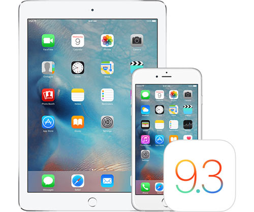 แอปเปิลออกอัพเดท iOS 9.3.3