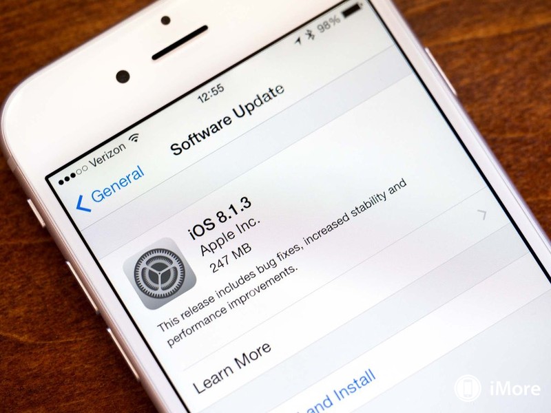 แอปเปิลออกอัพเดท iOS 8.1.3 แก้ปัญหาจุกจิก ปรับขนาดพื้นที่การติดตั้ง iOS 8