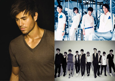 Enrique Iglesias, Super Junio, CN Blue