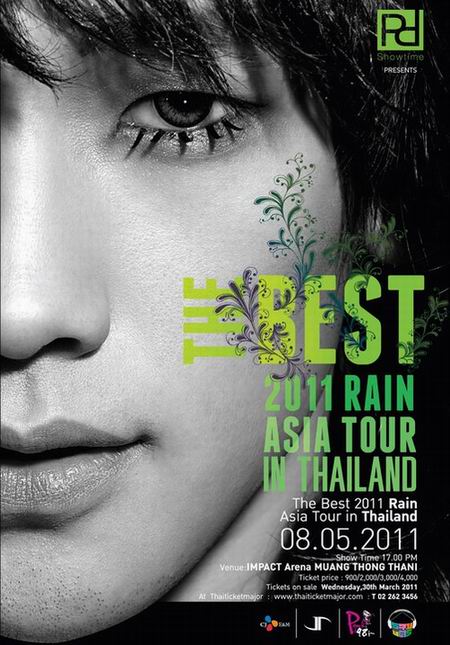 PD SHOWTIME PRESENTS The Best 2011 Rain Asia Tour in Thailand