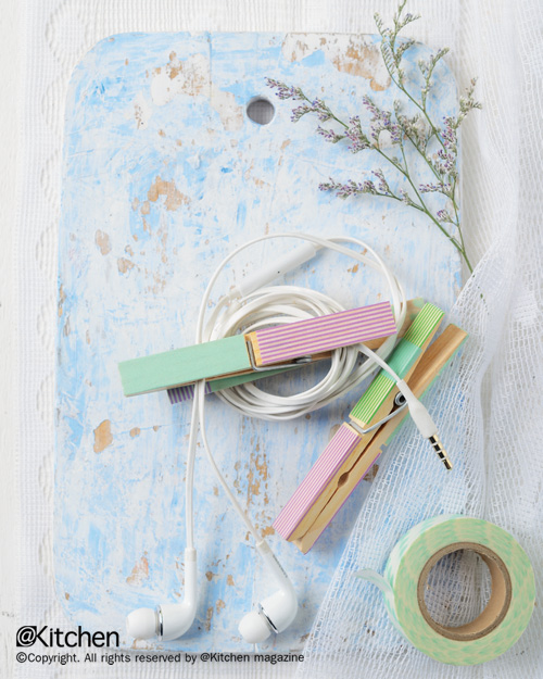DIY จากไม้หนีบผ้าเหลือใช้ สู่ที่เก็บสายไฟสุดน่ารัก ! DIY จากไม้หนีบผ้าเหลือใช้ สู่ที่เก็บสายไฟสุดน่ารัก !