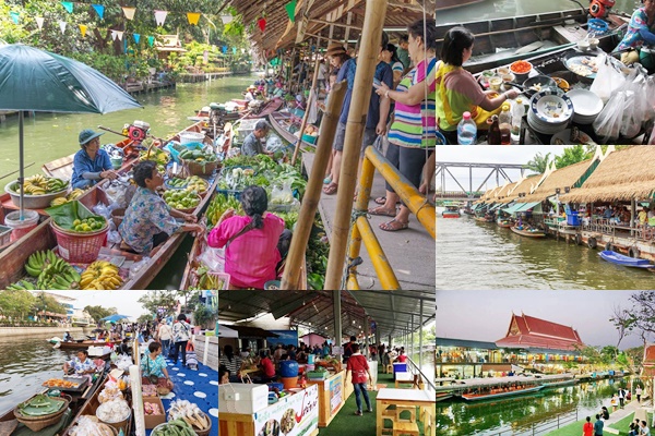 Image result for ที่เที่ยวตลาดน้ำในกรุงเทพฯ