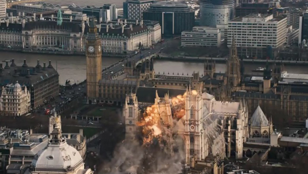 บิ๊กเบนเป็นจุล ในตัวอย่างแรก London Has Fallen 