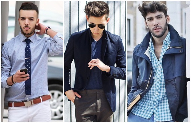 เสื้อผ้าผู้ชาย สีน้ำเงิน เสื้อผ้าผู้ชาย สีน้ำเงิน
