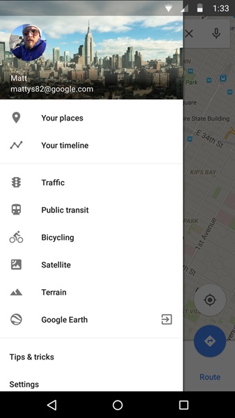กูเกิลเปิดตัว Google Maps Timeline