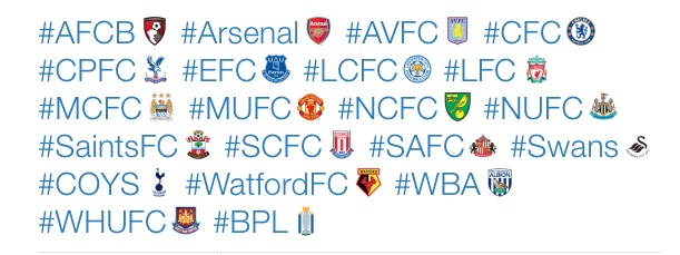 ทวิตเตอร์ออกอีโมจิพิเศษต้อนรับการแข่งขันฟุตบอล Premier League ทวิตเตอร์ออกอีโมจิพิเศษต้อนรับการแข่งขันฟุตบอล Premier League