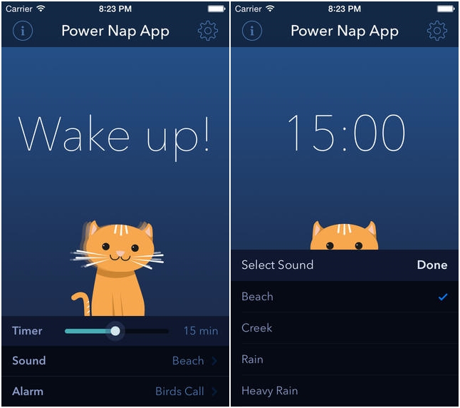 Power Nap App แอพฯ นาฬิกาปลุกตอนพักกลางวัน