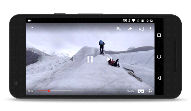 YouTube บน Android เพิ่มฟีเจอร์ดูวิดีโอแบบ VR