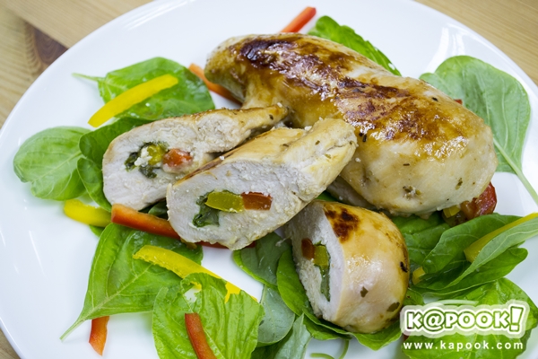 อกไก่ม้วน อาหารคลีน อกไก่ม้วน อาหารคลีน