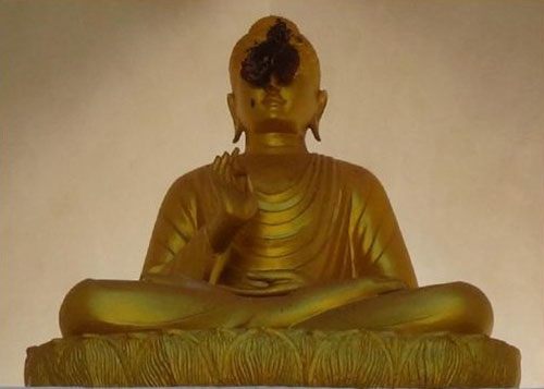 ตัวแตนสร้างรังปิดตาพระพุทธรูป 2 ข้าง ตัวแตนสร้างรังปิดตาพระพุทธรูป 2 ข้าง