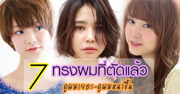 ทรงผมตัดแล้วดูผมเยอะ ทรงผมตัดแล้วดูผมเยอะ