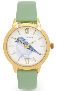 นาฬิกาผู้หญิง Elie Beaumont Birdcage Sparrow - Pistachio Leather