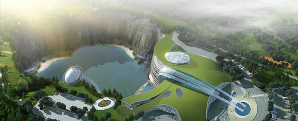 โรงแรมในหลุม จีน โรงแรมในหลุม จีน