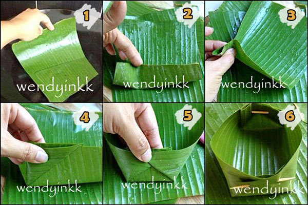 วิธีพับกระทงใส่อาหาร วิธีพับกระทงใส่อาหาร