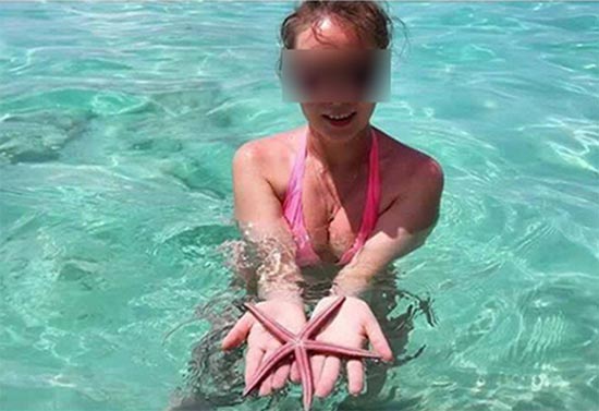 เจอตัวแล้ว 2 สาวนักท่องเที่ยว ดำน้ำจับปลาดาวที่เกาะหลีเป๊ะ-ปรับ 2,500 บาท