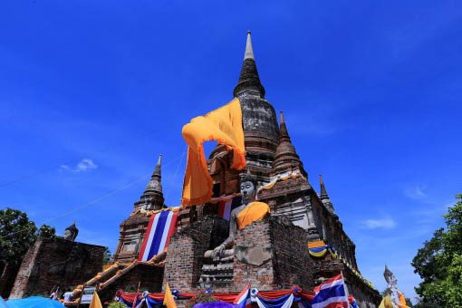 ห่มผ้าพระเจดีย์ชัยมงคล วัดใหญ่ชัยมงคล ห่มผ้าพระเจดีย์ชัยมงคล วัดใหญ่ชัยมงคล