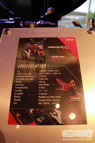 GPX DEMON 150 GN GPX DEMON 150 GN