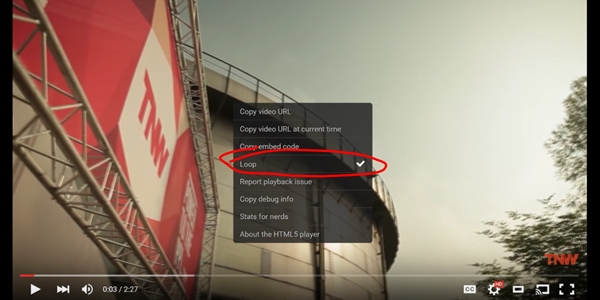 YouTube เพิ่มฟีเจอร์ Loop ให้เล่นวิดีโอวนซ้ำ YouTube เพิ่มฟีเจอร์ Loop ให้เล่นวิดีโอวนซ้ำ