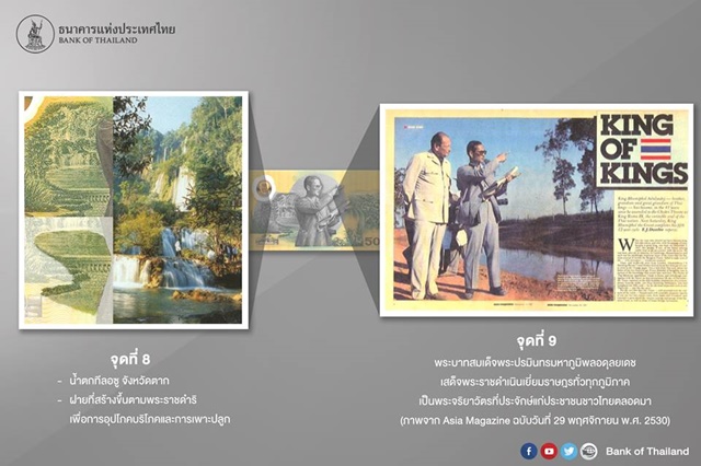 แบงก์ที่ระลึก 50 ปี ในหลวง แบงก์ที่ระลึก 50 ปี ในหลวง