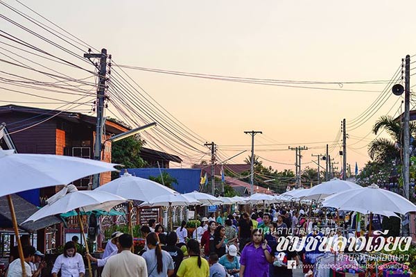 ถนนคนเดินสายวัฒนธรรมชุมชนลาวเวียง ถนนคนเดินสายวัฒนธรรมชุมชนลาวเวียง