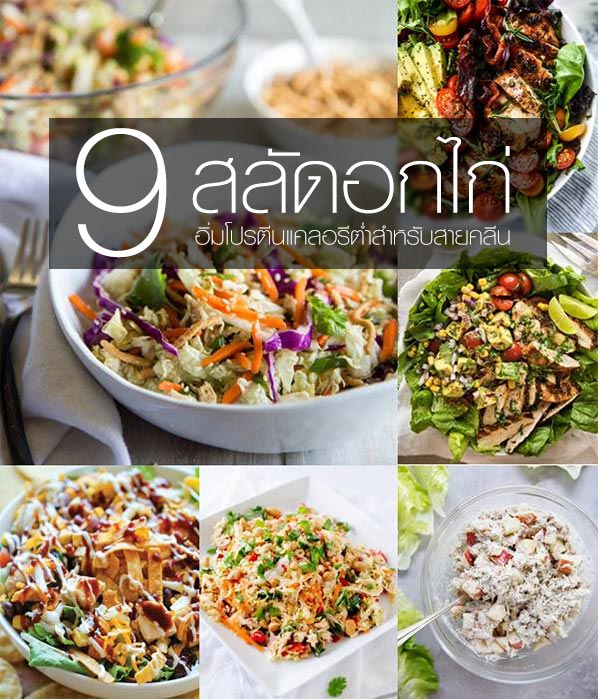 9 เมนูสลัดอกไก่ 9 เมนูสลัดอกไก่