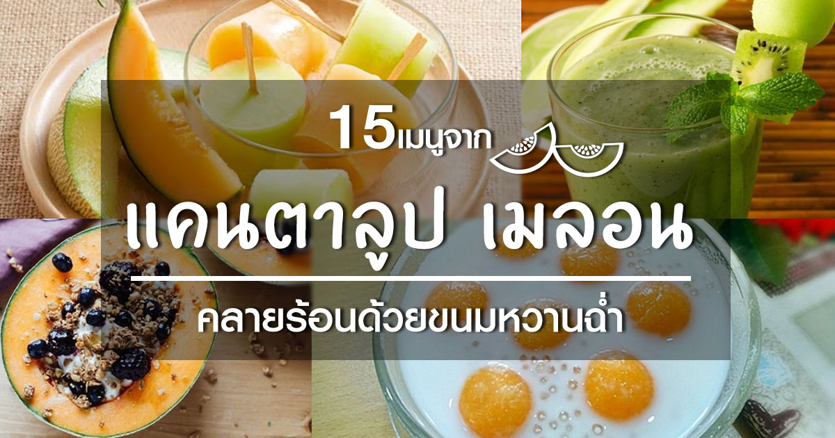 เมนูจากแคนตาลูป เมนูจากแคนตาลูป