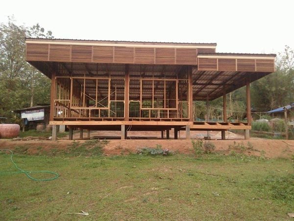 บ้านชั้นเดียวครึ่งปูนครึ่งไม้ บ้านชั้นเดียวครึ่งปูนครึ่งไม้