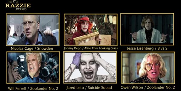Razzie Awards 2017 Razzie Awards 2017