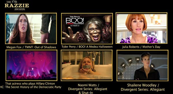 Razzie Awards 2017 Razzie Awards 2017