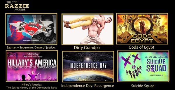 Razzie Awards 2017 Razzie Awards 2017