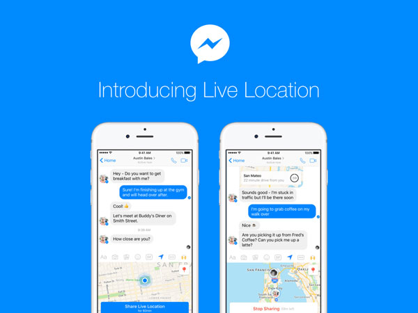Facebook Messenger แชร์พิกัดแบบ Live Location Facebook Messenger แชร์พิกัดแบบ Live Location
