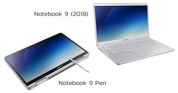 Samsung Notebook 9 (2018) และ Notebook 9 Pen