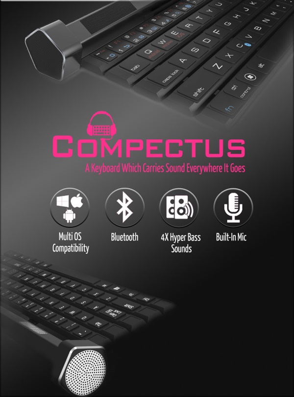 Compectus คีย์บอร์ดไร้สาย Compectus คีย์บอร์ดไร้สาย