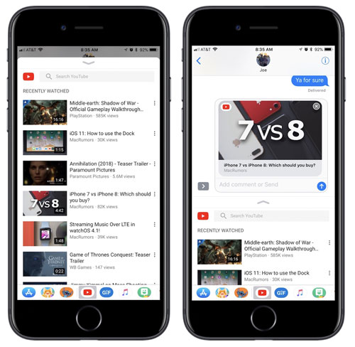 YouTube บน iOS YouTube บน iOS
