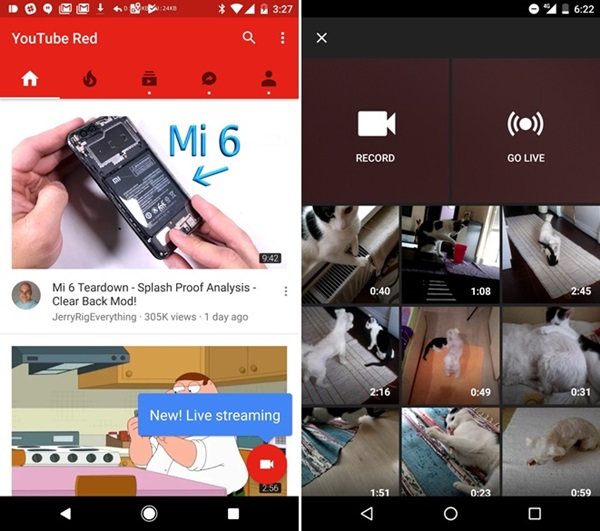 YouTube เพิ่มฟีเจอร์ Go Live YouTube เพิ่มฟีเจอร์ Go Live