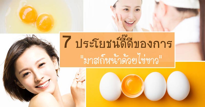 มาสก์หน้าด้วยไข่ขาว มาสก์หน้าด้วยไข่ขาว