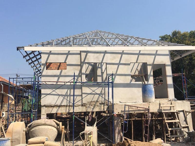 สร้างบ้านชั้นเดียว 2 ห้องนอน 2 ห้องน้ำ สร้างบ้านชั้นเดียว 2 ห้องนอน 2 ห้องน้ำ
