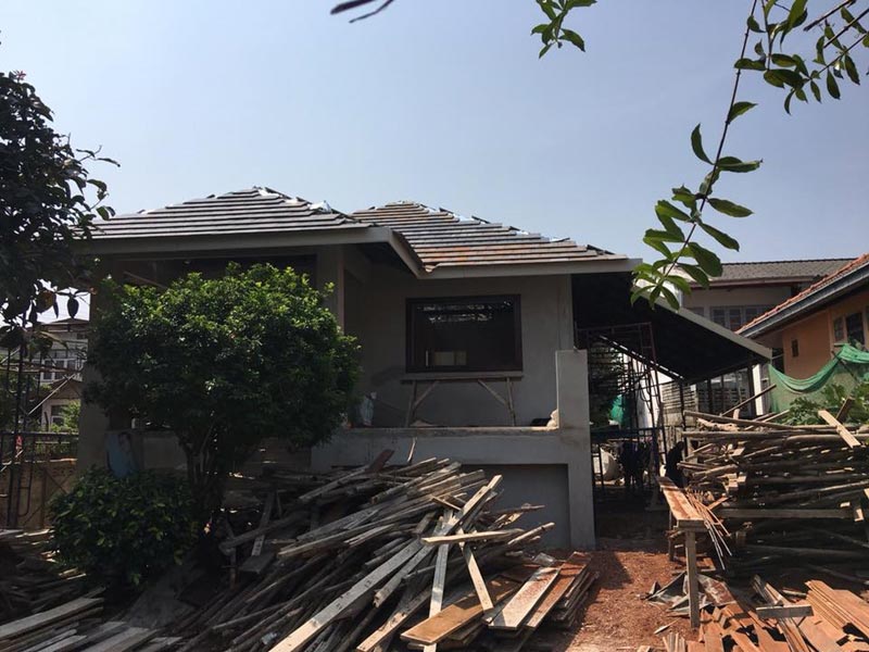 สร้างบ้านชั้นเดียว 2 ห้องนอน 2 ห้องน้ำ สร้างบ้านชั้นเดียว 2 ห้องนอน 2 ห้องน้ำ