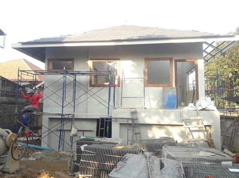 สร้างบ้านชั้นเดียว 2 ห้องนอน 2 ห้องน้ำ สร้างบ้านชั้นเดียว 2 ห้องนอน 2 ห้องน้ำ