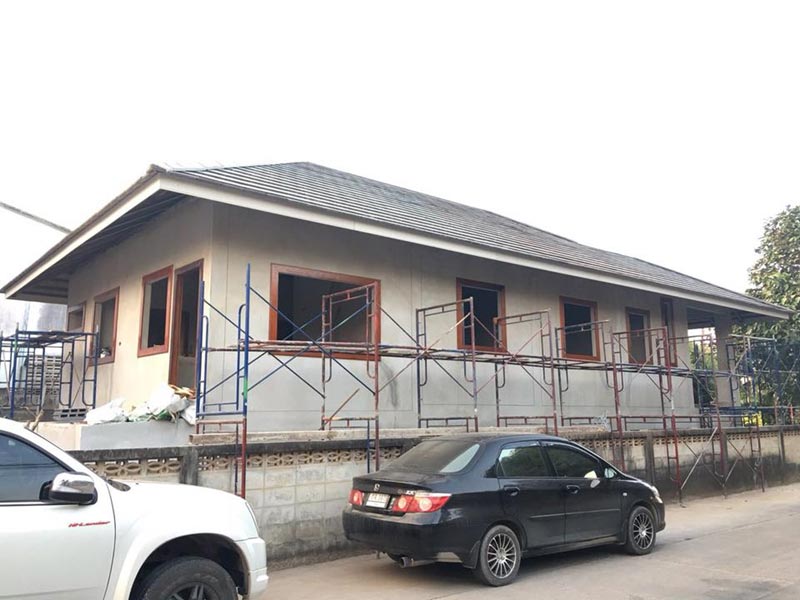 สร้างบ้านชั้นเดียว 2 ห้องนอน 2 ห้องน้ำ สร้างบ้านชั้นเดียว 2 ห้องนอน 2 ห้องน้ำ