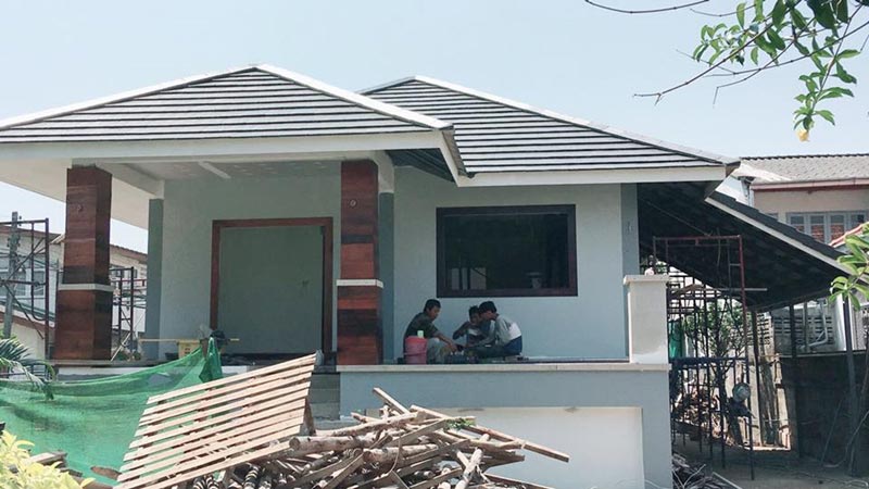 สร้างบ้านชั้นเดียว 2 ห้องนอน 2 ห้องน้ำ สร้างบ้านชั้นเดียว 2 ห้องนอน 2 ห้องน้ำ