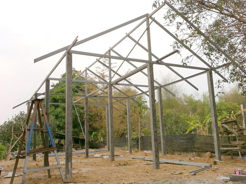 บ้านชั้นเดียว 2 ห้องนอน 1 ห้องน้ำ บ้านชั้นเดียว 2 ห้องนอน 1 ห้องน้ำ