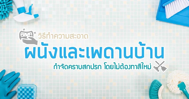 ทำความสะอาดผนังและเพดานบ้านด้วยวิธีง่าย ๆ ทำความสะอาดผนังและเพดานบ้านด้วยวิธีง่าย ๆ