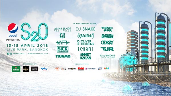 Pepsi Presents S2O Songkran Music Festival 2018 Pepsi Presents S2O Songkran Music Festival 2018