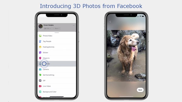 Facebook เปิดตัวฟีเจอร์ 3D Photos Facebook เปิดตัวฟีเจอร์ 3D Photos