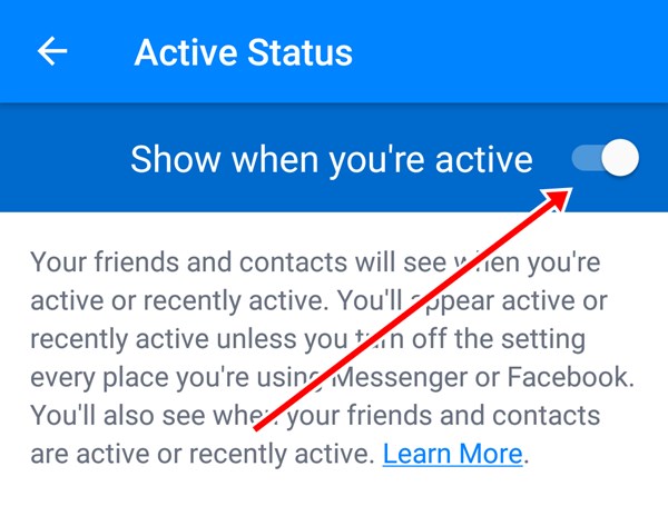 วิธีปิดการแสดงสถานะออนไลน์ใน Facebook Messenger วิธีปิดการแสดงสถานะออนไลน์ใน Facebook Messenger