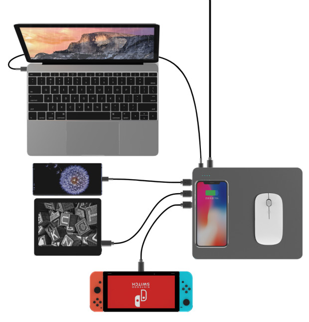 PowerDock แผ่นรองเมาส์ PowerDock แผ่นรองเมาส์